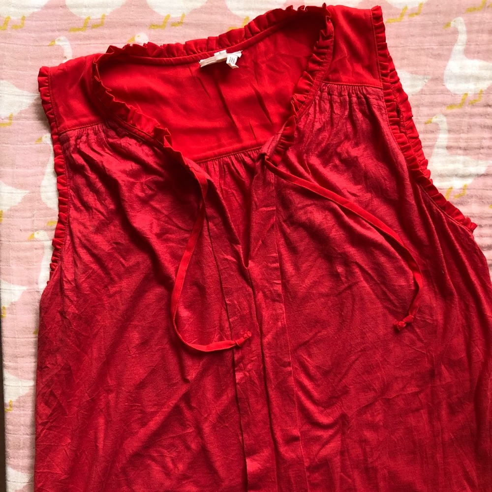 Meadow rue by Anthropologie red soft tank
